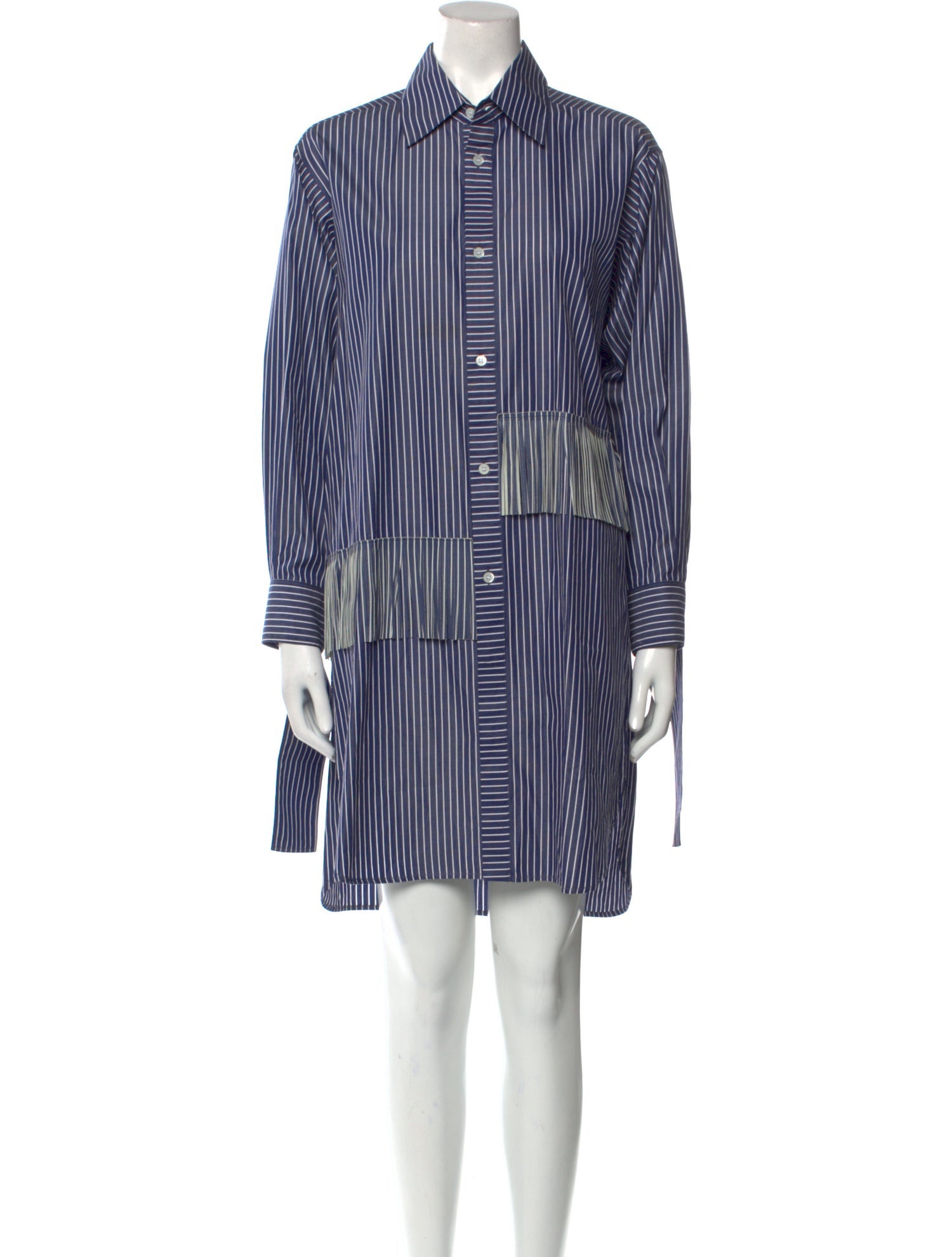 loewe striped mini dress Loewe + Striped Crepe Mini Dress