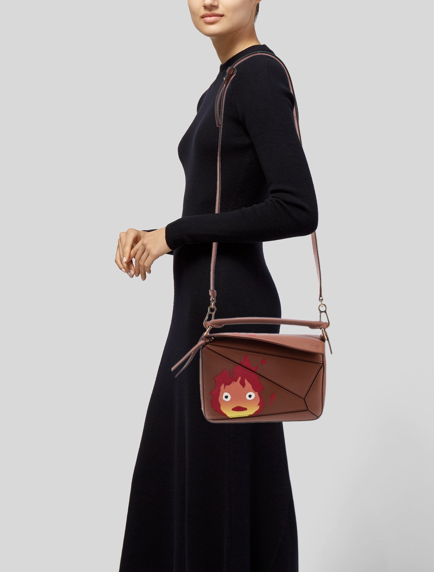 Loewe x Studio Ghibli Howl's Moving Castle Calcifer Puzzle Bag