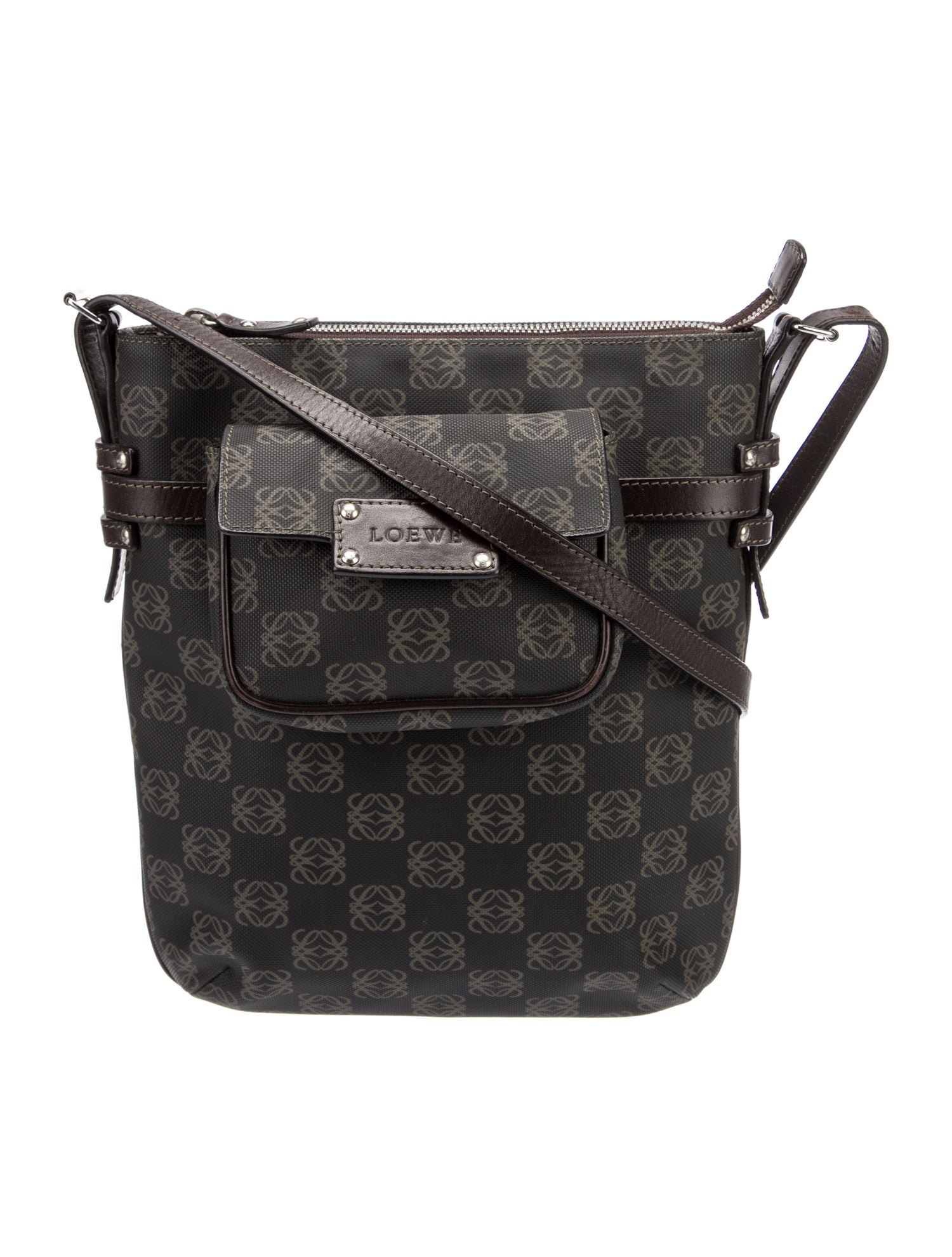 LOEWE L814465X904768 関税送料込 Loewe Anagram Messenger Bag - Brown Shoulder Bags, Handbags