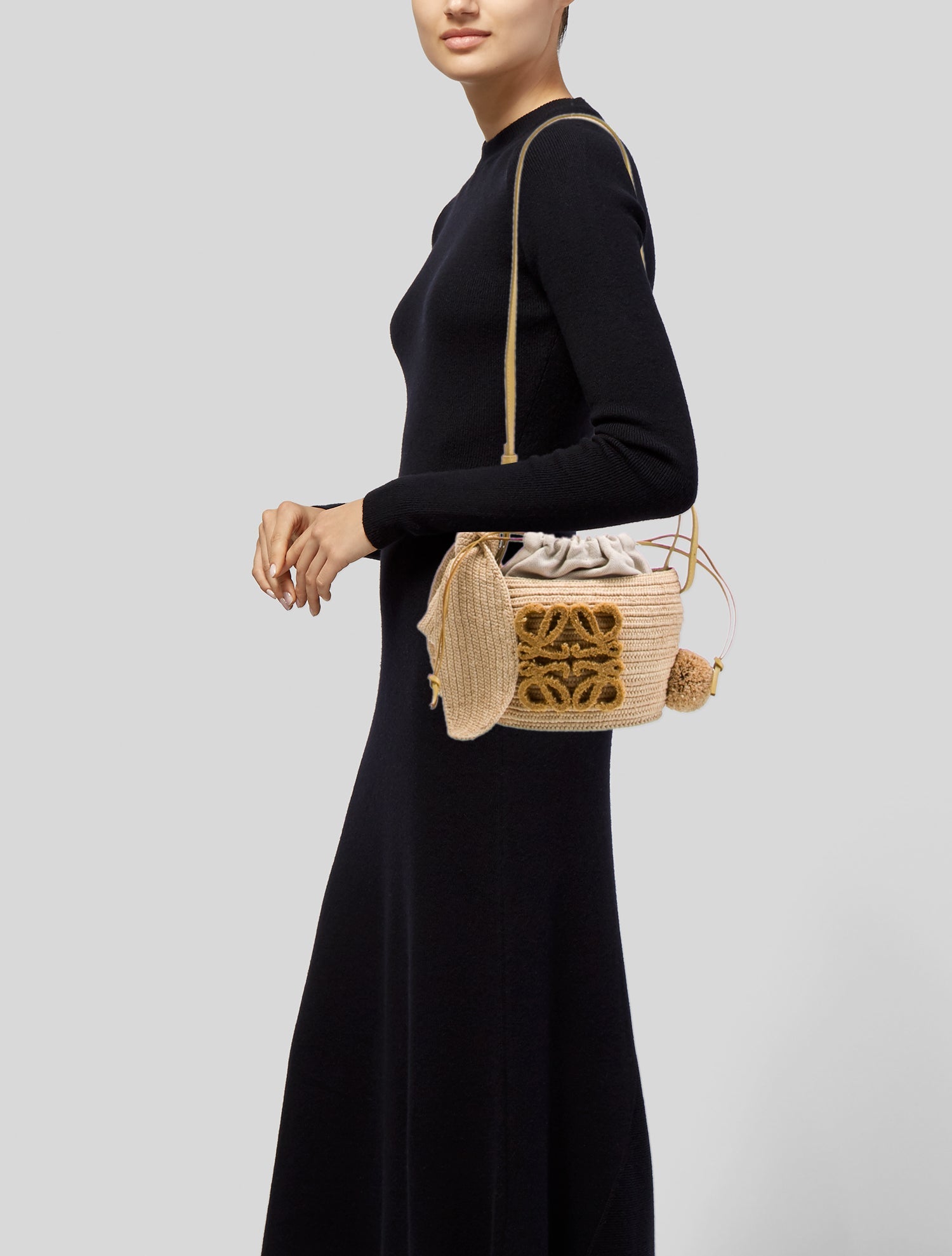 Loewe Raffia Bunny Bucket Bag