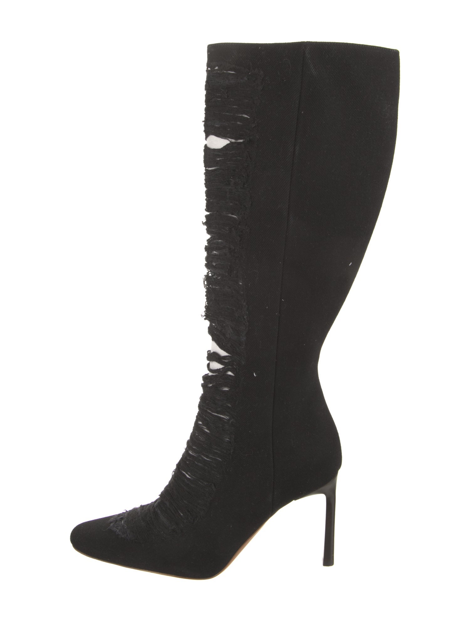 Loewe Canvas Distressed Accents Boots w/ Tags