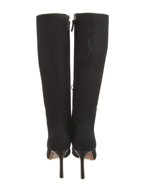 Loewe Canvas Distressed Accents Lace-Up Boots