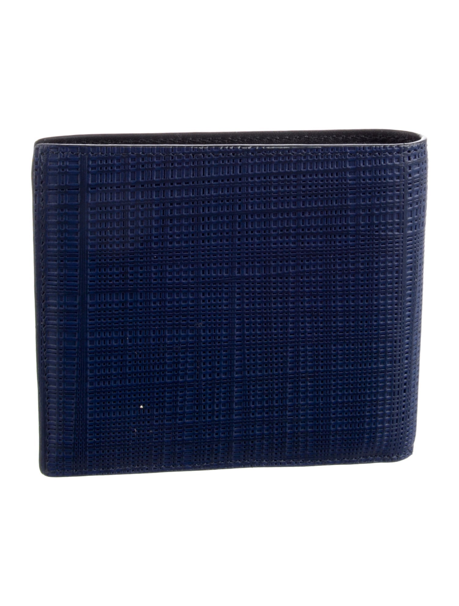 Loewe 2023 Linen Anagram Bifold Wallet w/ Tags - Blue Wallets