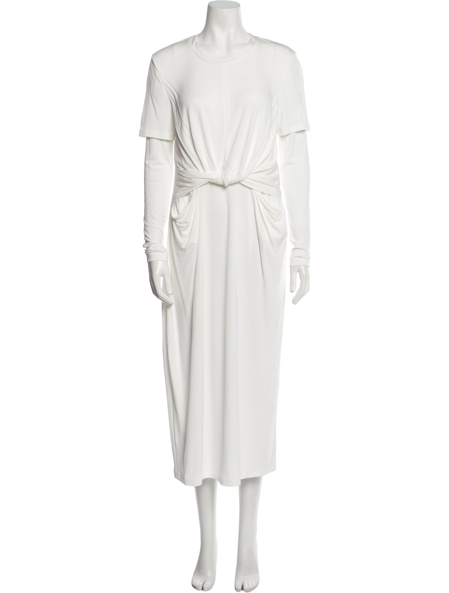 Loewe Crew Neck Midi Length Dress