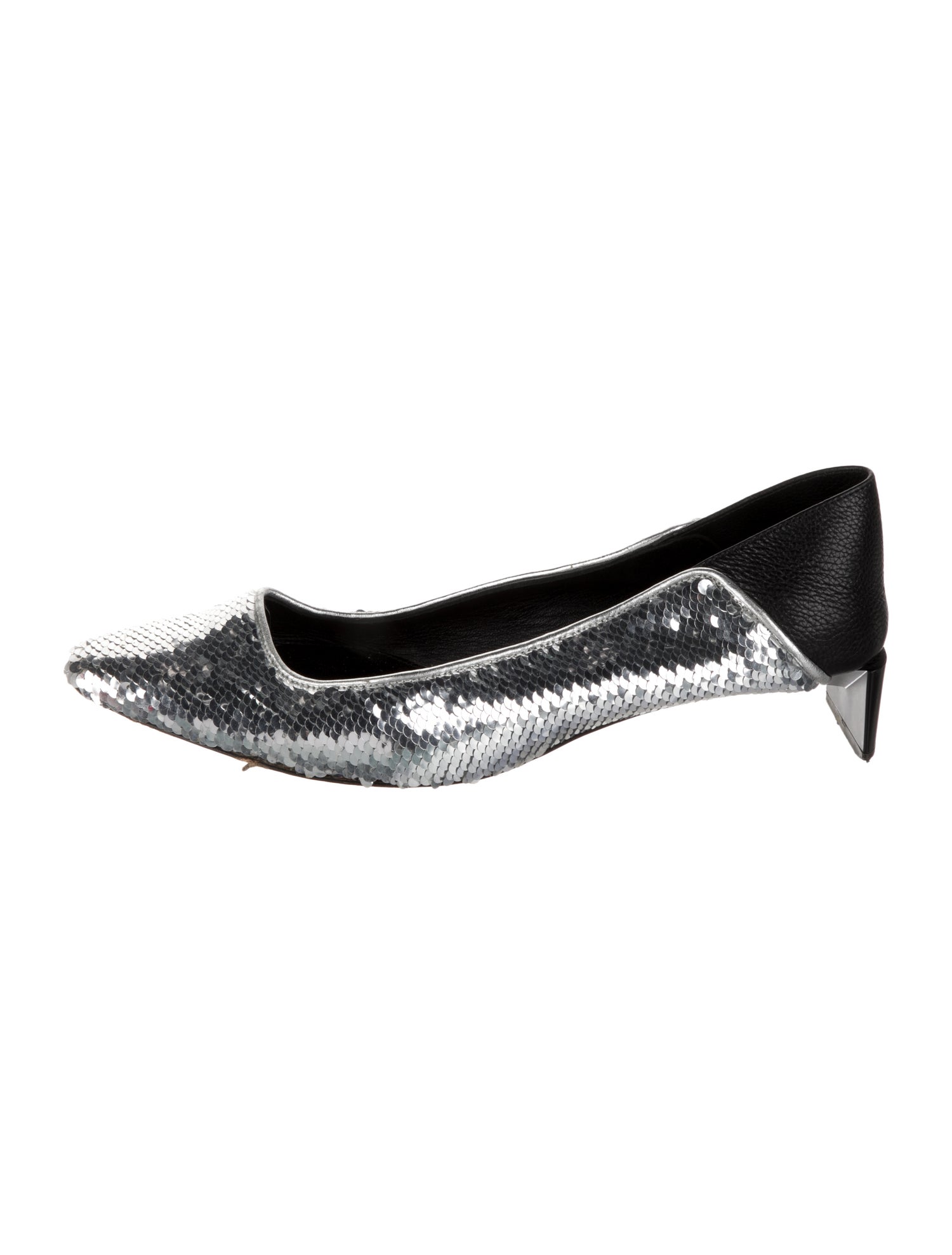 Loewe Sequins Colorblock Pattern Mules - Black Pumps, Shoes
