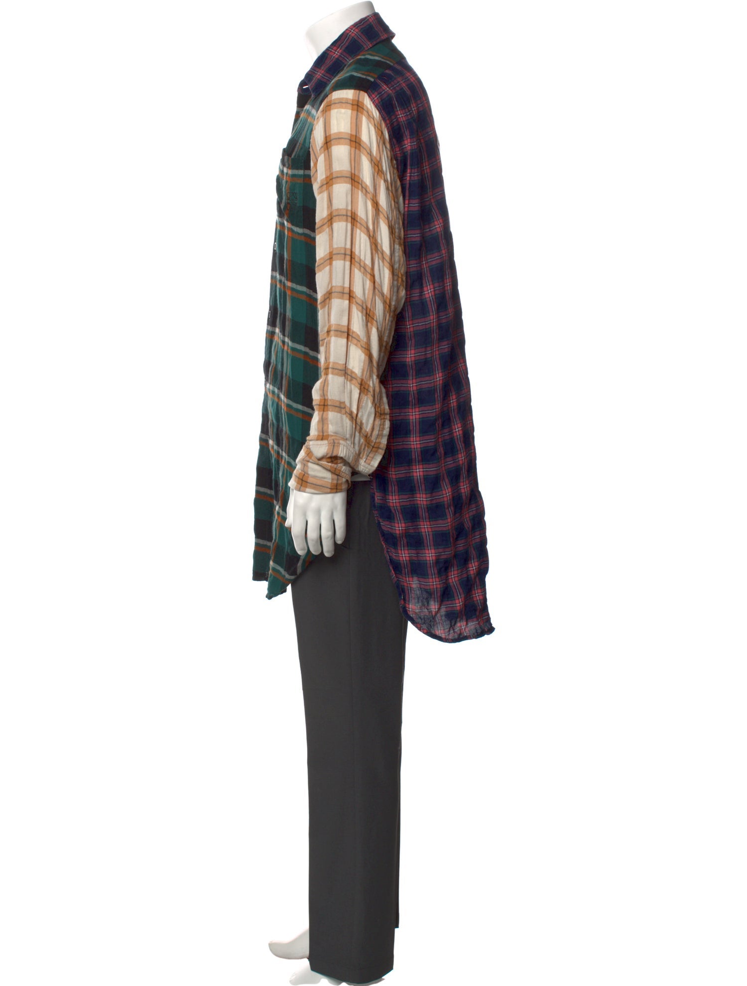 Loewe Plaid Print Long Sleeve Shirt