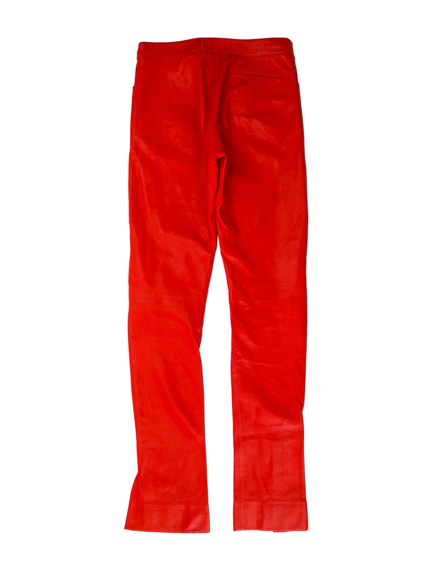 Loewe Lamb Leather Straight Leg Pants