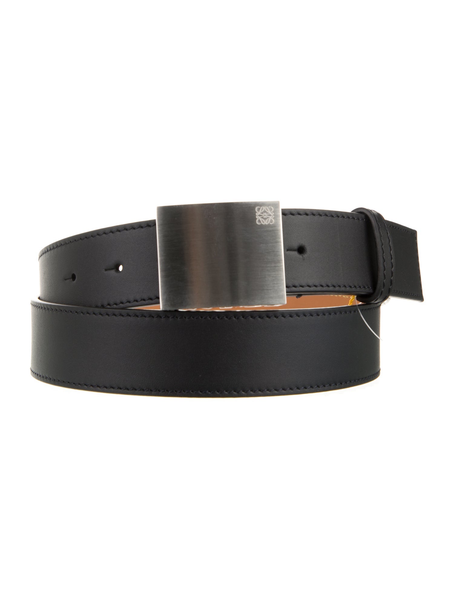 小物 LOEWE Black calfskin belt Pebble leather belt in black - Loewe | Mytheresa