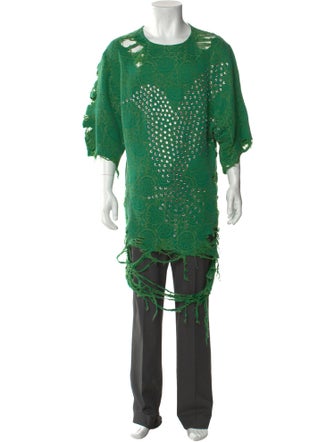 Loewe Distressed Hummingbird Linen T-Shirt