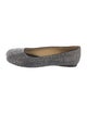 Loewe Suede Crystal Embellishments Ballet Flats