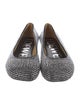 Loewe Suede Crystal Embellishments Ballet Flats