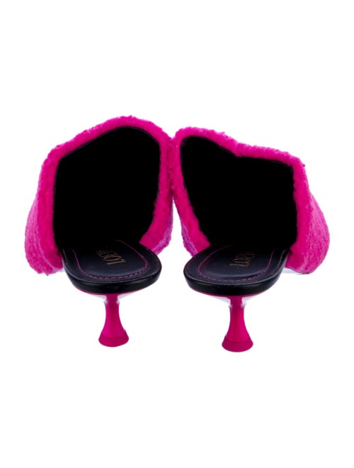 Loewe Shearling Fur Trim Mules