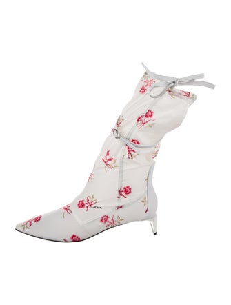 Loewe Nylon Floral Print Sock Boots