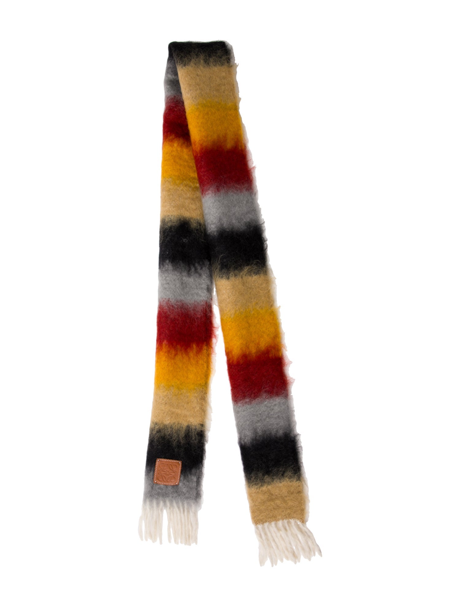 Loewe Mohair Striped Scarf