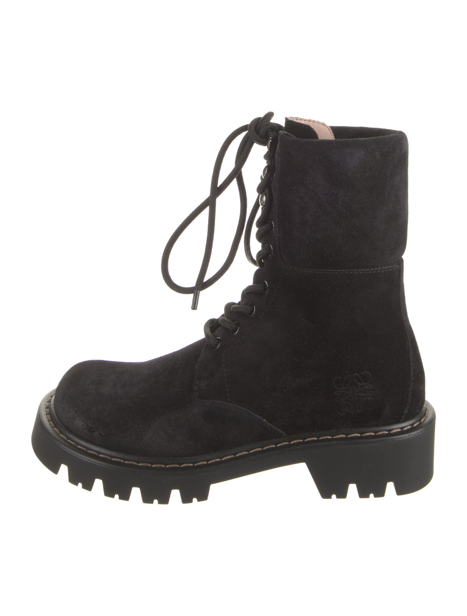 Loewe Suede Combat Boots w/ Tags