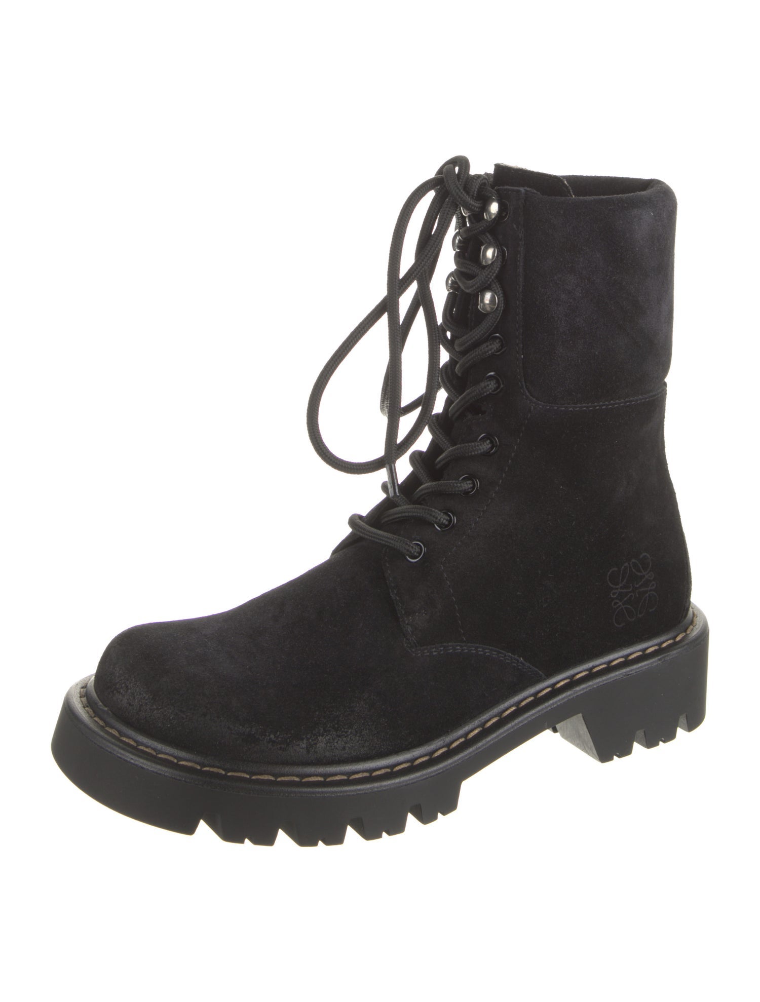 Loewe Suede Combat Boots w/ Tags