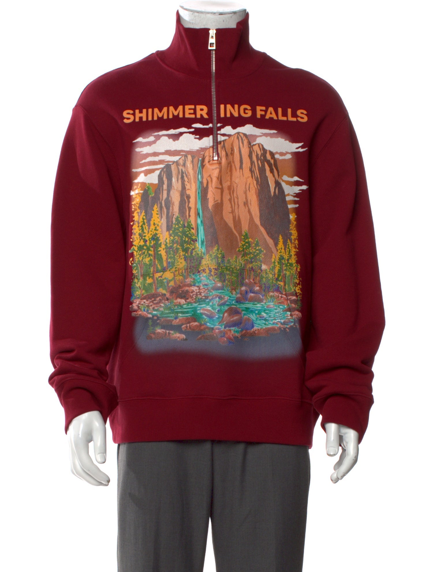 Loewe Graphic Print Mock Neck Sweatshirt w/ Tags