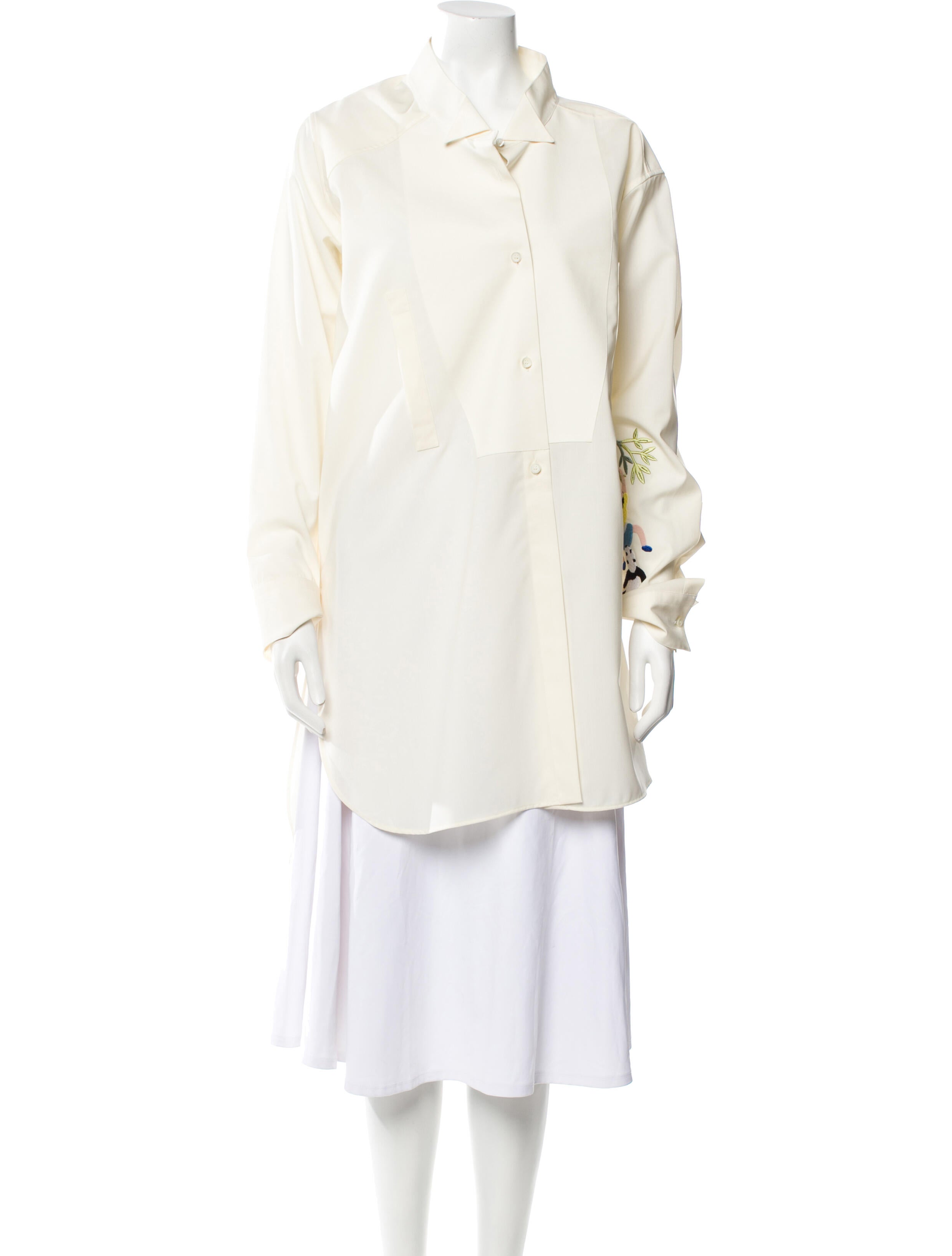 Loewe x Suna Fujita Embroidered Long Sleeve Wool Tunic