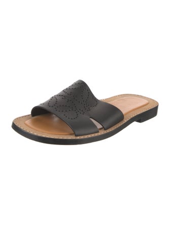 Loewe Leather Lasercut Accents Slides