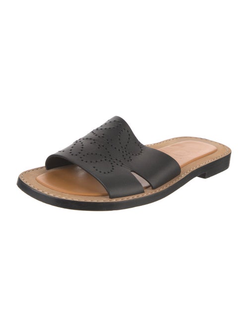 Loewe Leather Lasercut Accents Slides