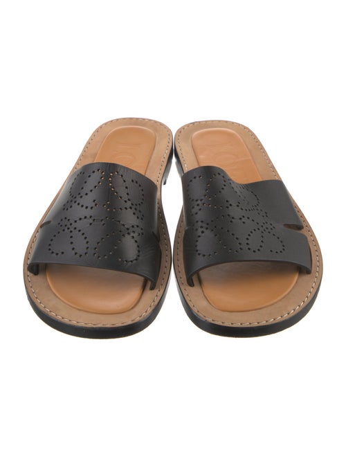 Loewe Leather Lasercut Accents Slides