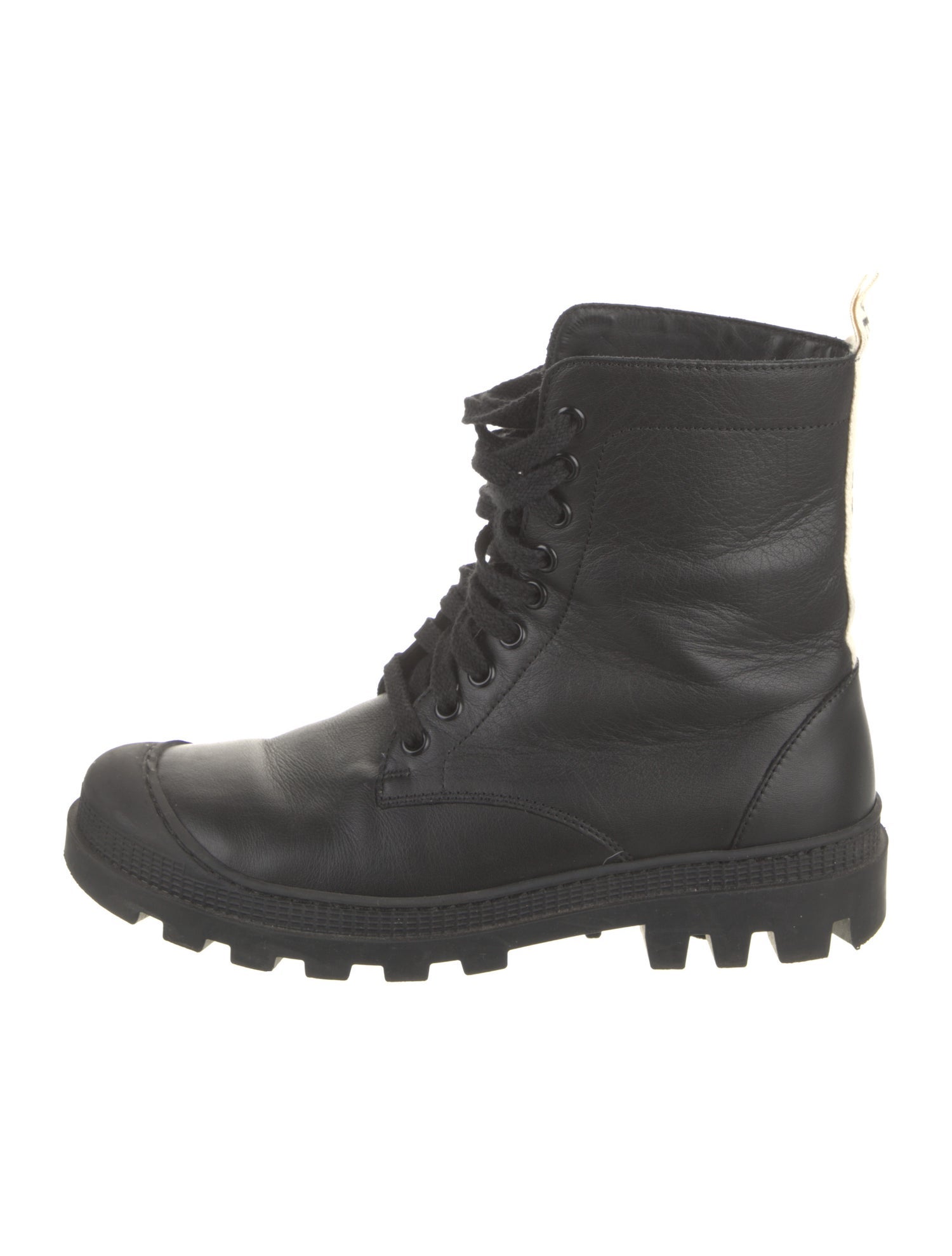 Loewe Leather Combat Boots
