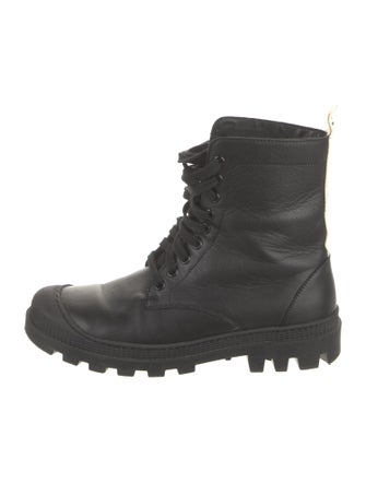 Loewe Leather Combat Boots