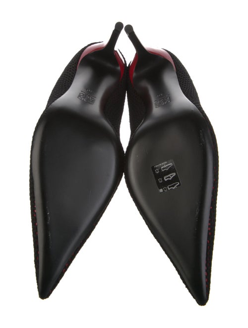 Loewe Patent Leather Mesh Accents D'Orsay Pumps