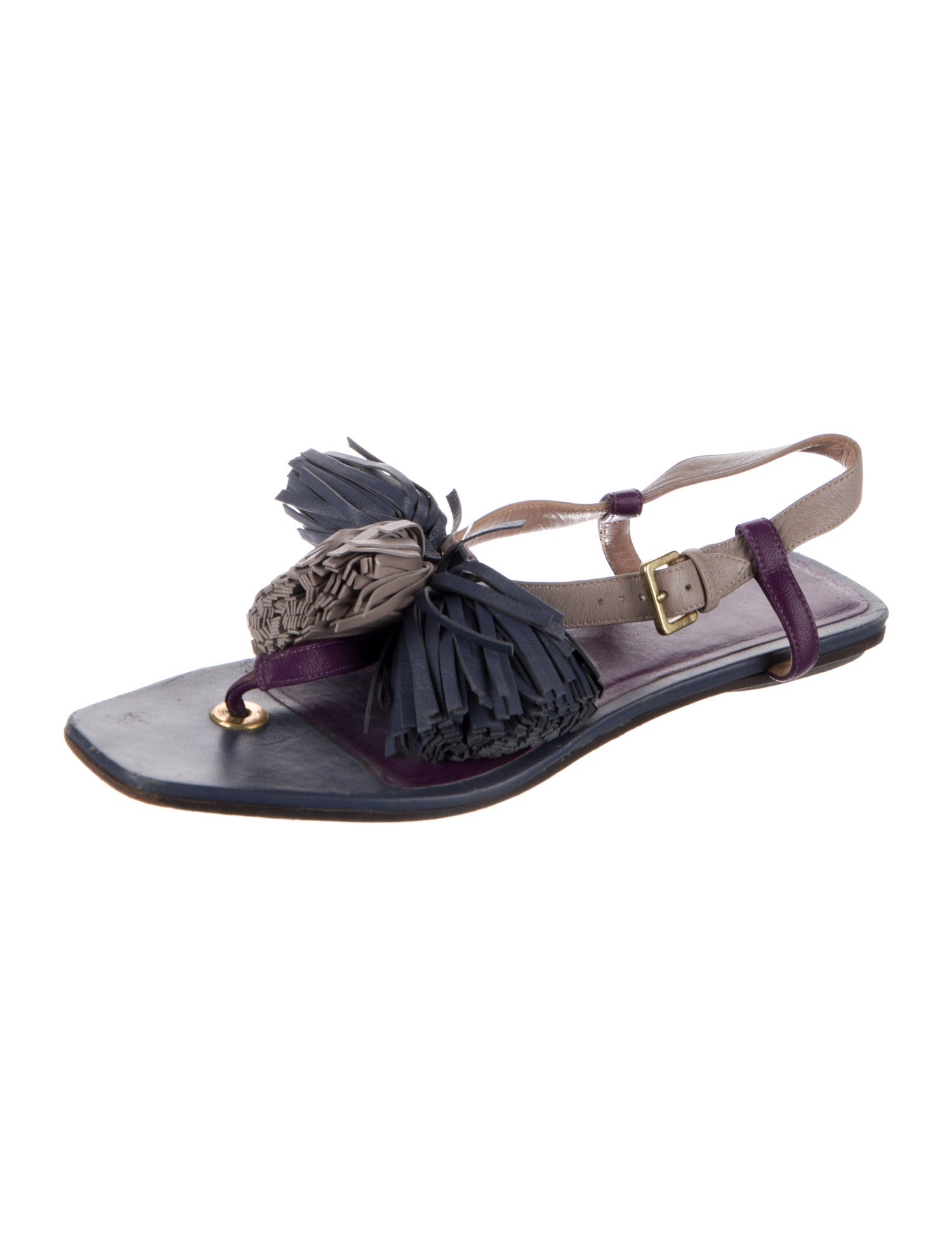 Loewe Leather Slingback Sandals