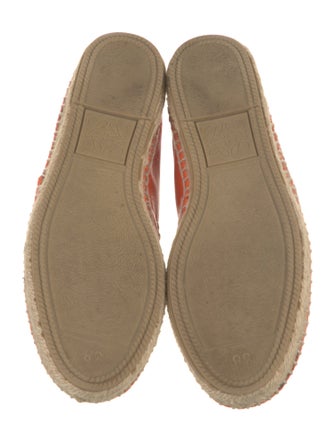Loewe Leather Whipstitch Trim Espadrilles