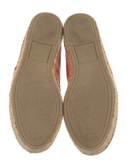Loewe Leather Whipstitch Trim Espadrilles