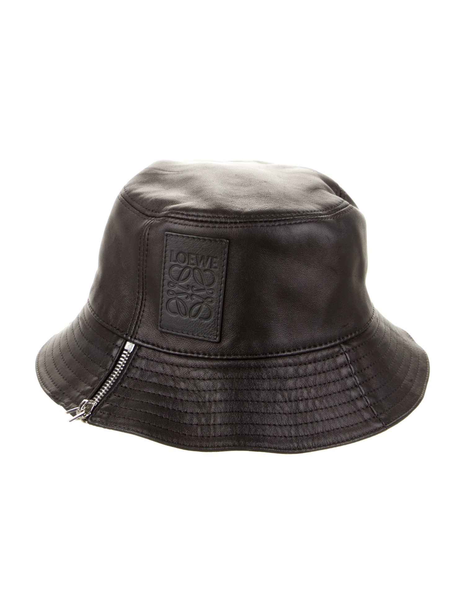 Loewe Leather Logo Bucket Hat