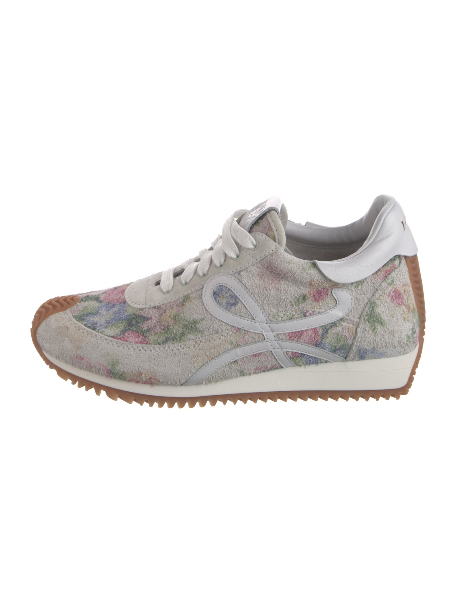 Loewe Suede Printed Athletic Sneakers