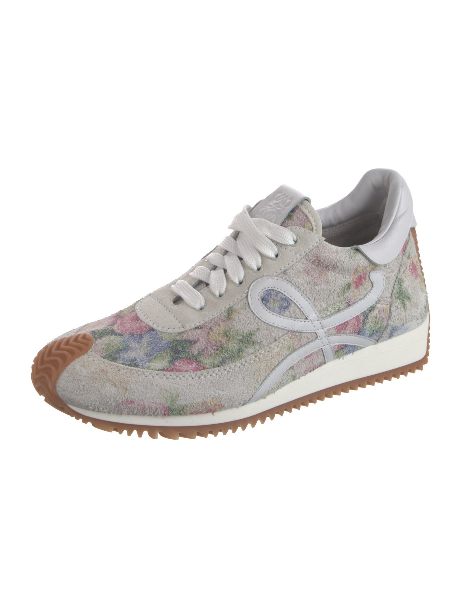 Loewe Suede Printed Athletic Sneakers