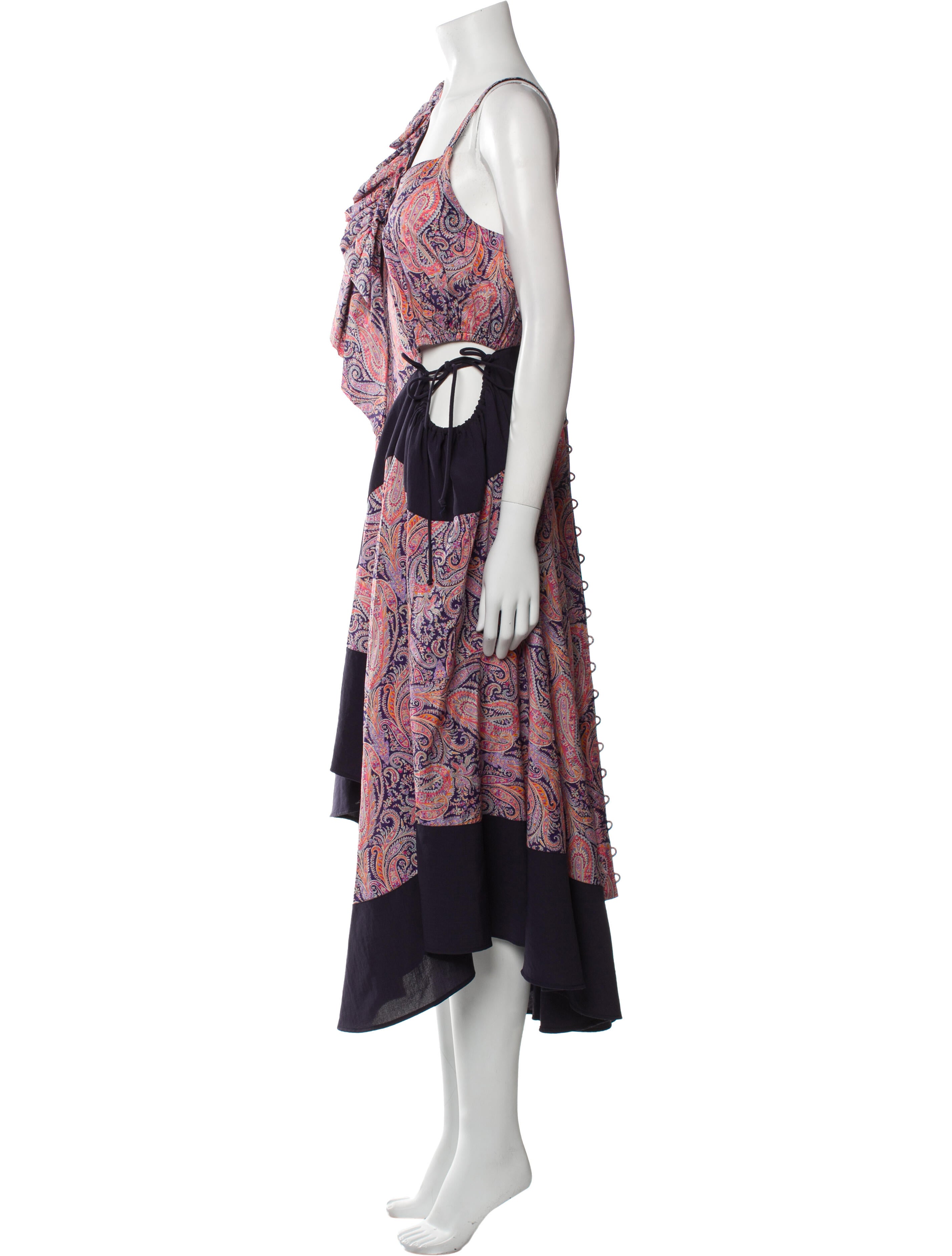 Loewe Paisley Print Long Dress