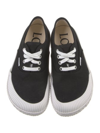 Loewe Canvas Embroidered Accent Sneakers