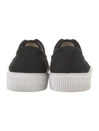 Loewe Canvas Embroidered Accent Sneakers