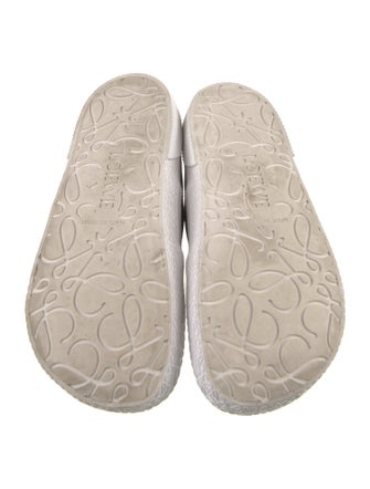 Loewe Canvas Embroidered Accent Sneakers