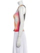 Loewe Tie-Dye Print Scoop Neck Top