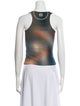 Loewe Tie-Dye Print Scoop Neck Top