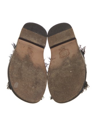 Loewe Raffia Braided Accents Slides