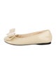 Loewe Patent Leather Bow Accents Ballet Flats