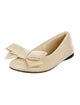 Loewe Patent Leather Bow Accents Ballet Flats