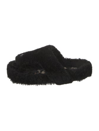 Loewe Fur Fur Trim Slides