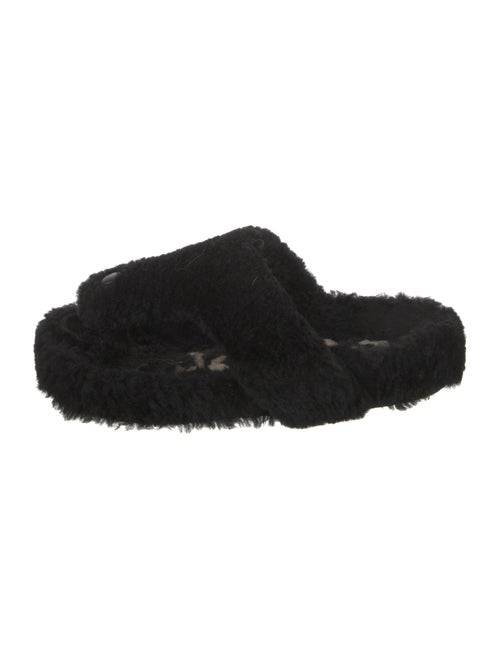 Loewe Fur Fur Trim Slides