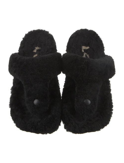 Loewe Fur Fur Trim Slides