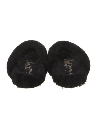Loewe Fur Fur Trim Slides