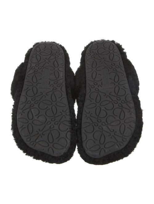 Loewe Fur Fur Trim Slides