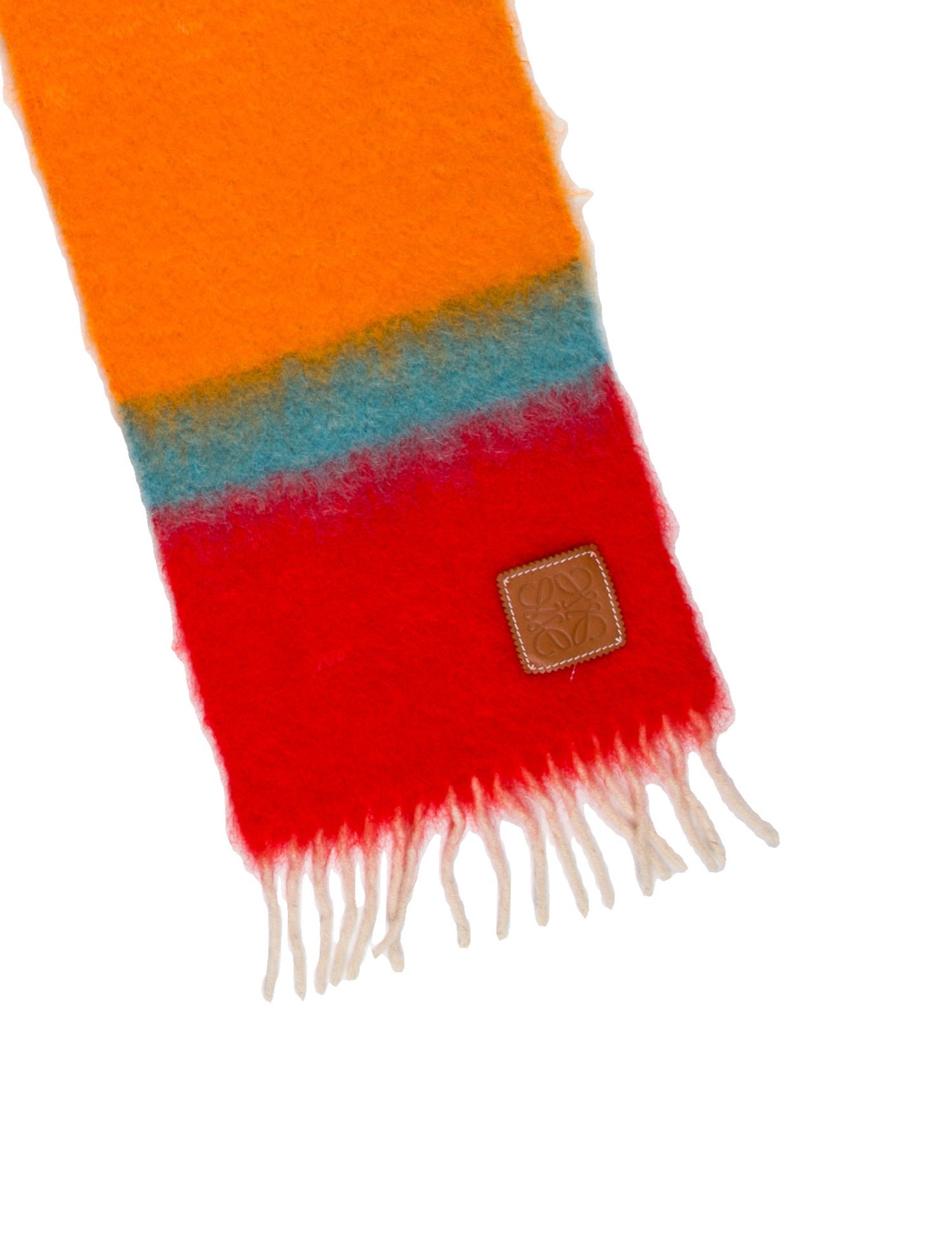 Loewe Mohair Striped Scarf
