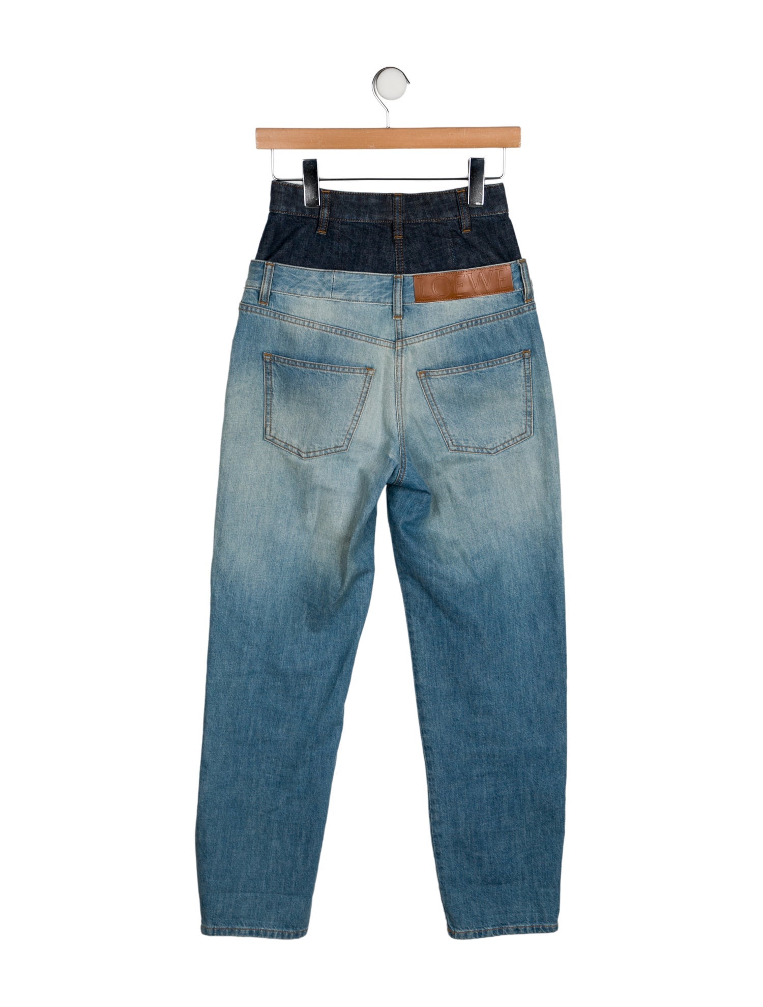 Loewe High-Rise Straight Leg Jeans
